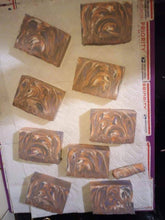 Load image into Gallery viewer, Lemon scented swirl cold process soap.