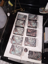 Load image into Gallery viewer, Lemon scented swirl cold process soap.