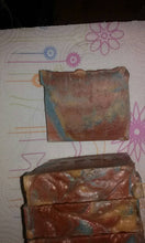Load image into Gallery viewer, Lavender/Kiss And Tell Double Helix swirl soap