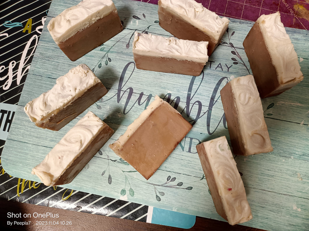 Iced Gingerbread Men cold process soap