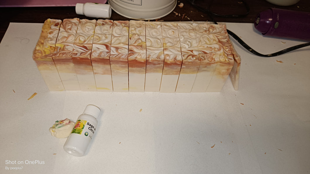 Old Timey Sage and Citrus soap