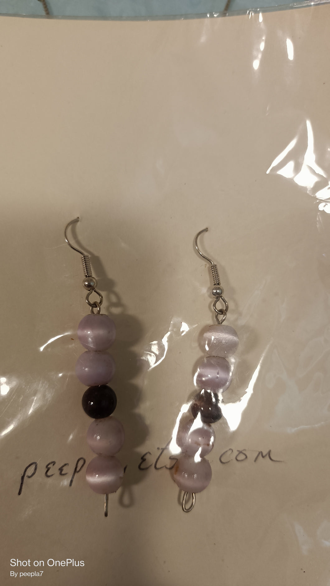 Purple Tigereye earrings