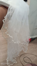 Load image into Gallery viewer, Fedora with lace bridal hat.
