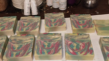 Load image into Gallery viewer, Apple orchard itps swirl soap.
