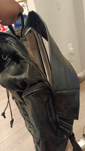 Load image into Gallery viewer, Patchwork Leather backpack.
