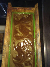 Load image into Gallery viewer, Lavender scented bentonite and chocolate soap.
