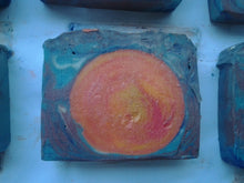 Load image into Gallery viewer, Sunset swirl soap
