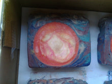 Load image into Gallery viewer, Sunset swirl soap
